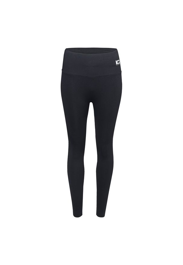 Legginsy damskie IQ ILEAN WMNS - czarne, Rozmiar L. Kolor: czarny. Materiał: materiał, syntetyk, nylon, elastan