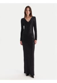 Hugo - HUGO Sukienka wieczorowa Nammery 50546245 Czarny Slim Fit. Kolor: czarny. Materiał: syntetyk. Styl: wizytowy #1