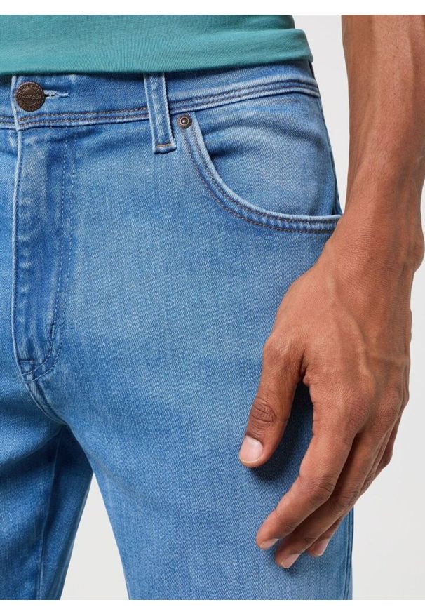 Wrangler - WRANGLER TEXAS SLIM MĘSKIE SPODNIE JEANSOWE JEANSY DŻINSY MURPHY BLUE 112351258 W12S017975