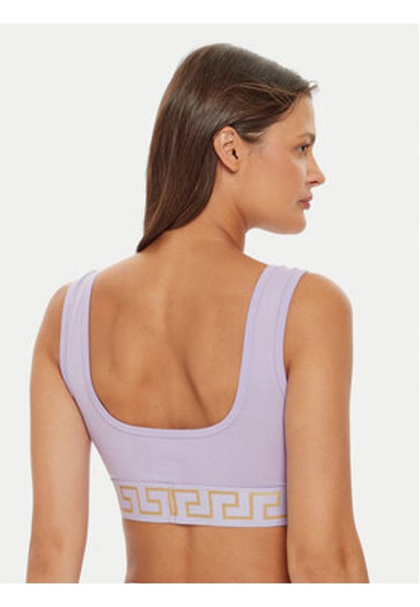 VERSACE - Versace Biustonosz top 1013323 1A10011 Różowy. Kolor: różowy. Materiał: bawełna