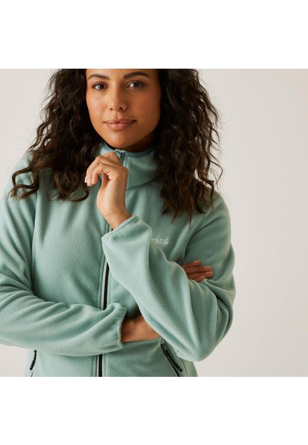 Regatta - Floreo IV Polar turystyczny damski. Kolor: zielony. Materiał: polar. Sport: turystyka piesza