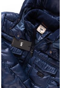 Lee - KURTKA ZIMOWA LEE LOCO PUFFER NAVY L87NWS35. Typ kołnierza: kołnierzyk stójkowy. Materiał: materiał. Sezon: zima #7