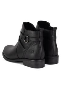 Remonte Botki D0F77-00 Czarny. Kolor: czarny. Materiał: skóra #4