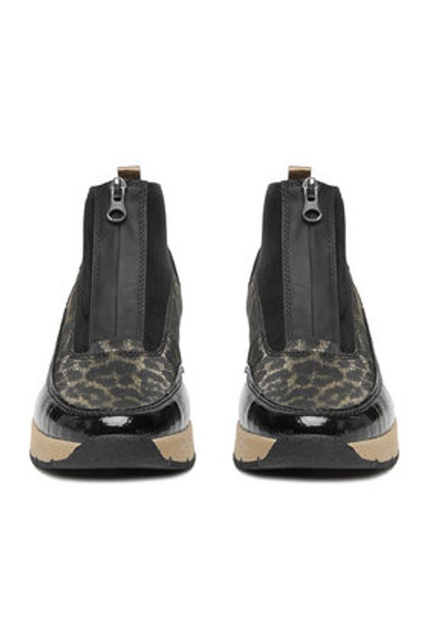 Rieker Botki N9362-00 Czarny. Kolor: czarny. Materiał: materiał