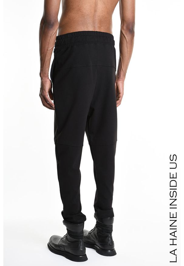 La Haine Inside Us Spodnie | 3M M1165 | Mężczyzna | Czarny. Okazja: na co dzień. Kolor: czarny. Materiał: wiskoza, poliamid, elastan. Styl: elegancki, casual