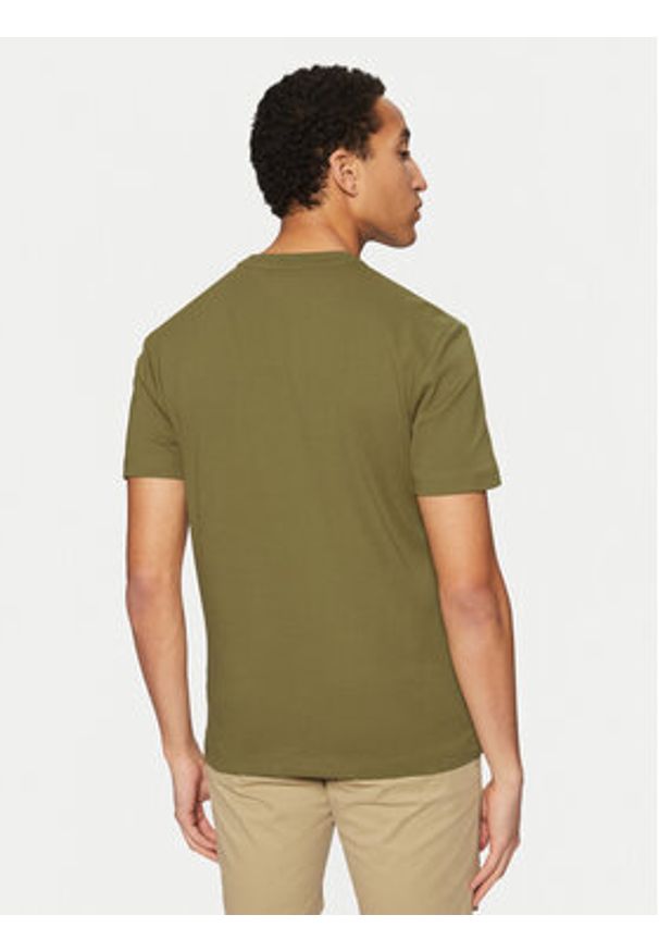 Calvin Klein T-Shirt Micro Logo K10K109894 Zielony Regular Fit. Kolor: zielony. Materiał: bawełna