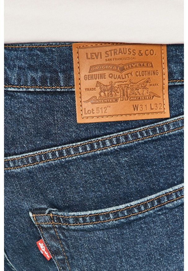 Levi's® - Levi's - Jeansy 512. Okazja: na spotkanie biznesowe. Kolor: niebieski. Styl: biznesowy
