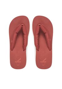 Calvin Klein Jeans Japonki Beach Sandal Flatform Ttxr Satin YW0YW01723 Brązowy. Kolor: brązowy. Materiał: materiał
