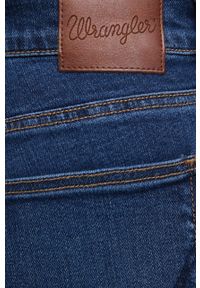 Wrangler jeansy SLIM SOFT STAR damskie high waist. Stan: podwyższony. Kolor: niebieski