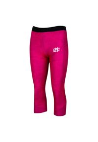 Legginsy sportowe damskie EXTREME HOBBY HAVOC 3/4. Kolor: różowy. Materiał: poliester, elastan