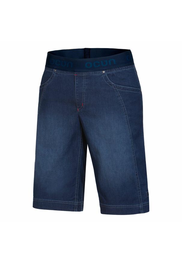 OCUN - Spodenki dżinsowe do wspinaczki Ocun Mánia. Kolor: niebieski. Materiał: jeans. Sport: wspinaczka