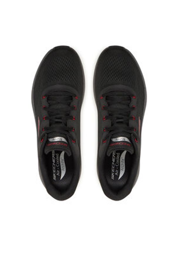 skechers - Skechers Sneakersy Arch Fit 2.0- 232700/BKRD Czarny. Kolor: czarny. Materiał: materiał