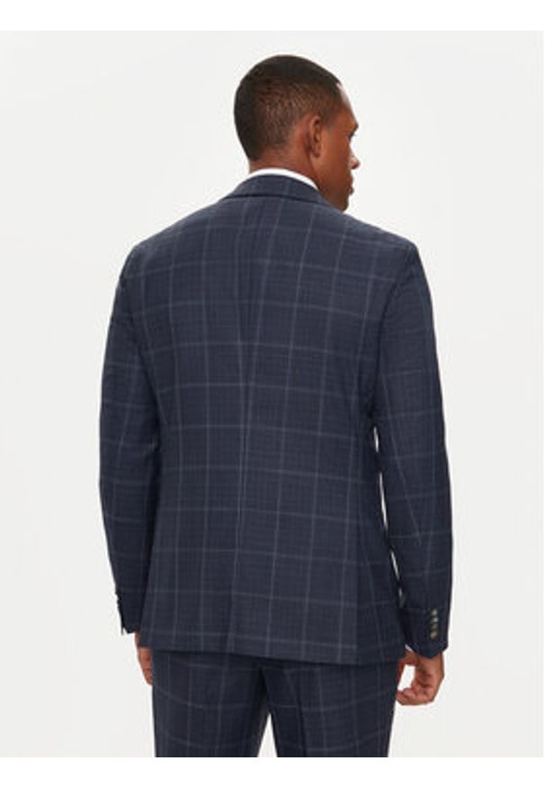 BOSS - Boss Garnitur C-Huge 50521650 Granatowy Slim Fit. Kolor: niebieski. Materiał: wełna