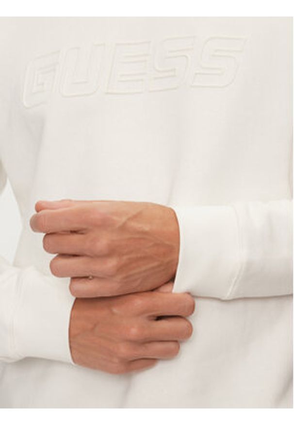 Guess Bluza New Aldwin Z4YQ16 K9V31 Écru Regular Fit. Materiał: bawełna