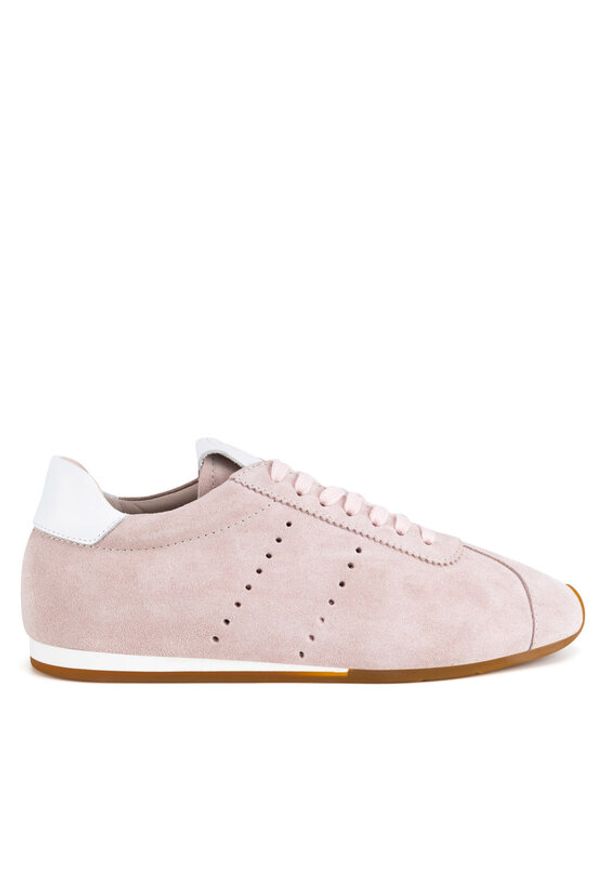 Gino Rossi Sneakersy AYA-110125 Różowy. Kolor: różowy. Materiał: zamsz, skóra