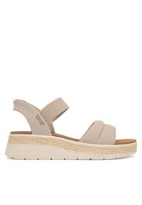 skechers - Skechers Sandały BOBS Sun Ray 114413/TPE Beżowy. Kolor: beżowy. Materiał: materiał #1