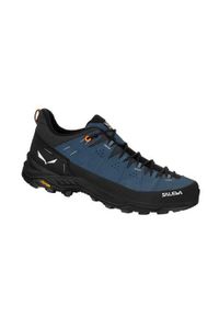 Buty trekkingowe męskie Salewa Alp Trainer 2. Kolor: wielokolorowy, czarny. Materiał: materiał, skóra, syntetyk. Szerokość cholewki: normalna