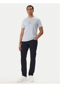 Calvin Klein T-Shirt LV04RF853G Błękitny Regular Fit. Kolor: niebieski. Materiał: bawełna #5