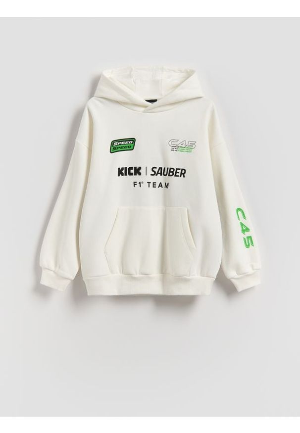Reserved - Bluza Team Kick Sauber F1 - złamana biel. Materiał: dzianina, bawełna