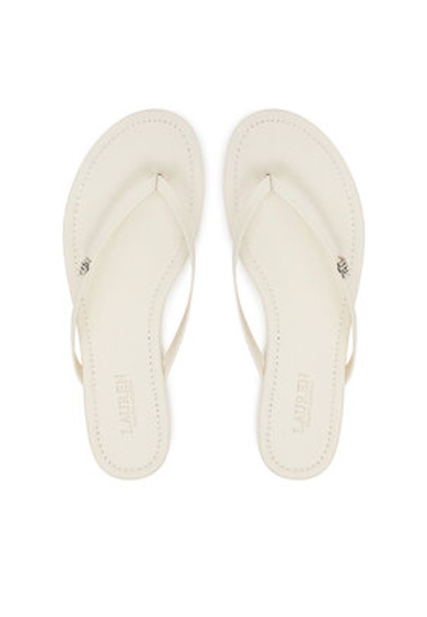 Lauren Ralph Lauren - LAUREN RALPH LAUREN Japonki Raquel 802953931009 Biały. Kolor: biały. Materiał: skóra