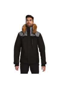 Kurtka Kilpi Alpha. Kolor: czarny. Materiał: materiał, puch. Sezon: zima. Sport: turystyka piesza #1