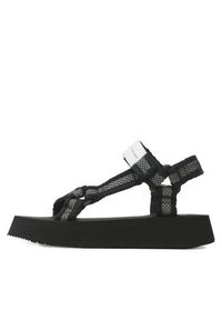 Calvin Klein Jeans Sandały Prefresato Sandal Webbing Mesh YW0YW00969 Czarny. Kolor: czarny. Materiał: materiał #5