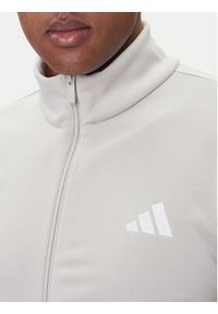 Adidas - adidas Dres Basic 3-Stripes JX5519 Beżowy Regular Fit. Kolor: beżowy. Materiał: syntetyk #5
