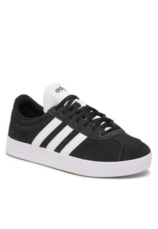 Adidas - adidas Sneakersy VL Court 2.0 DA9853 Czarny. Kolor: czarny. Materiał: skóra