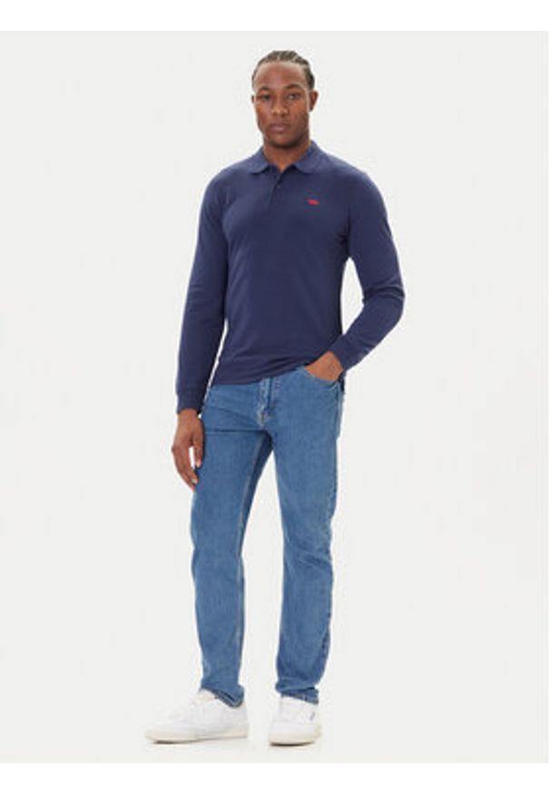 Levi's® Polo Housemark A5797-0001 Granatowy Slim Fit. Typ kołnierza: polo. Kolor: niebieski. Materiał: bawełna