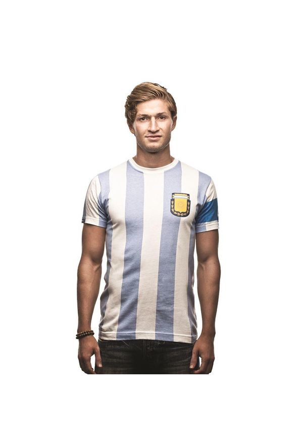 COPA FOOTBALL - Koszulka dla dorosłych - Argentina Capitano - Biała. Kolor: biały. Sport: piłka nożna