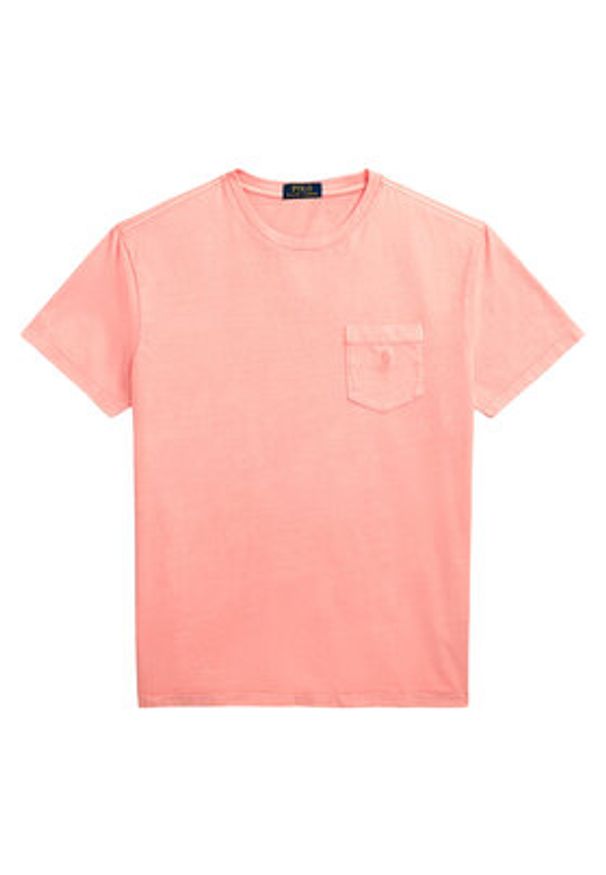 Polo Ralph Lauren T-Shirt 710969628005 Różowy Custom Slim Fit. Typ kołnierza: polo. Kolor: różowy. Materiał: bawełna