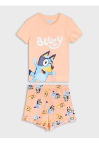Sinsay - Piżama dwuczęściowa Bluey - pomarańczowy. Kolor: pomarańczowy #1