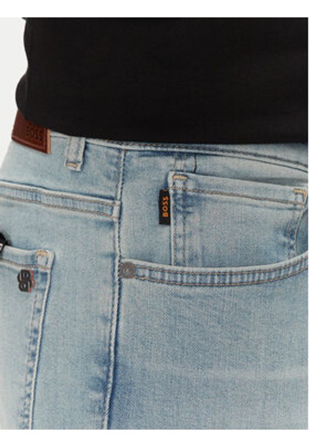 BOSS Jeansy Maine 50537814 Błękitny Regular Fit. Kolor: niebieski