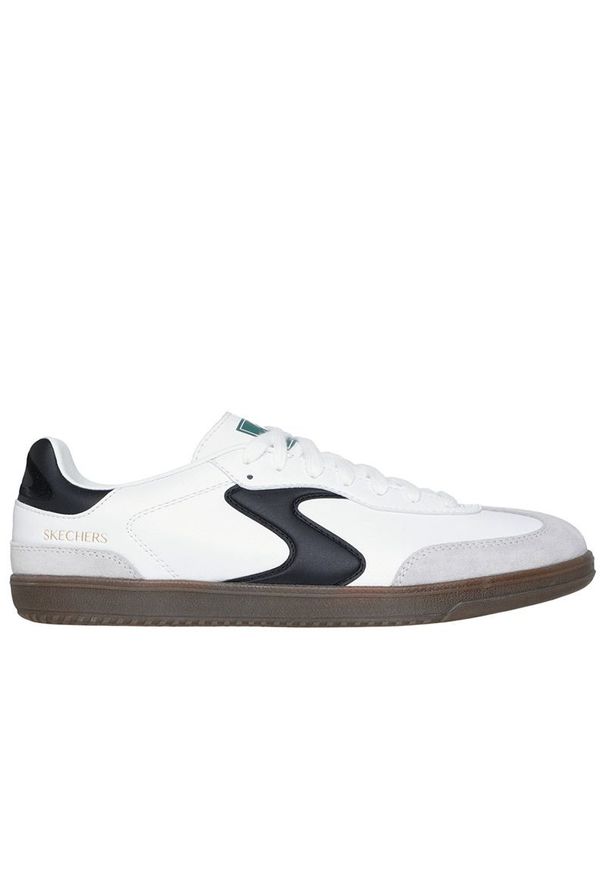 skechers - Buty męskie Skechers Hotshot Pyke 254150WBK - białe. Zapięcie: sznurówki. Kolor: biały. Materiał: guma, skóra, zamsz, materiał, syntetyk. Szerokość cholewki: normalna. Model: Skechers Sport