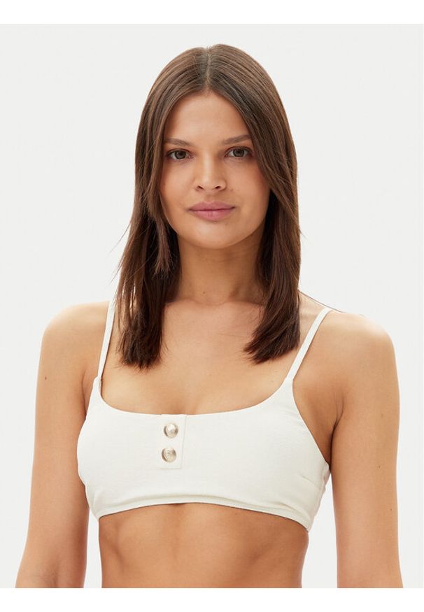 TOMMY HILFIGER - Tommy Hilfiger Góra od bikini UW0UW05815 Écru. Kolor: kremowy. Materiał: syntetyk
