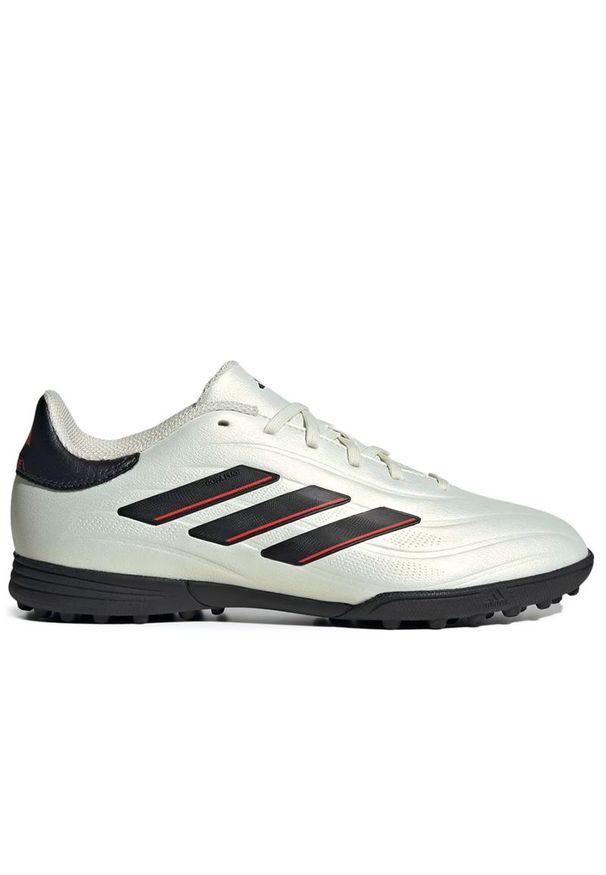Adidas - Buty adidas Copa Pure II League TF IE7527 - białe. Kolor: biały. Materiał: guma, skóra, syntetyk. Szerokość cholewki: normalna. Sport: fitness, piłka nożna
