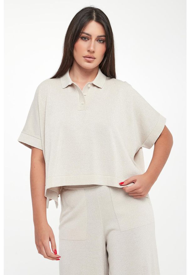 Sweter damski lureksowy PESERICO