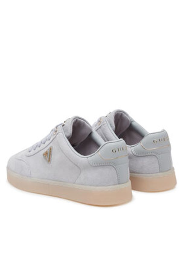Guess Sneakersy FLJJAZSUE12 Szary. Kolor: szary. Materiał: skóra