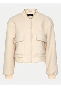 Pieces Kurtka bomber Fully 17152505 Kremowy Regular Fit. Kolor: kremowy. Materiał: syntetyk #4