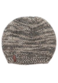 Adam Collection - Czapka z domieszką kaszmiru - melanż brąz CZ9. Kolor: brązowy. Materiał: kaszmir. Wzór: melanż. Sezon: zima #1