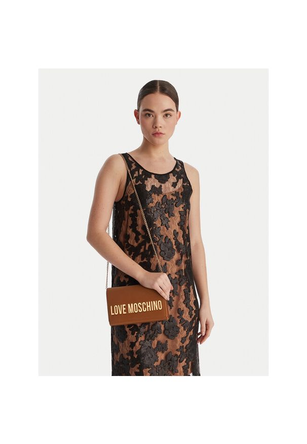 Love Moschino - Torebka LOVE MOSCHINO. Kolor: brązowy