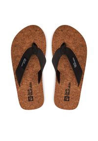 Jack Wolfskin Japonki Ecostride 2 Slipper W 4051931 Czarny. Kolor: czarny. Materiał: materiał