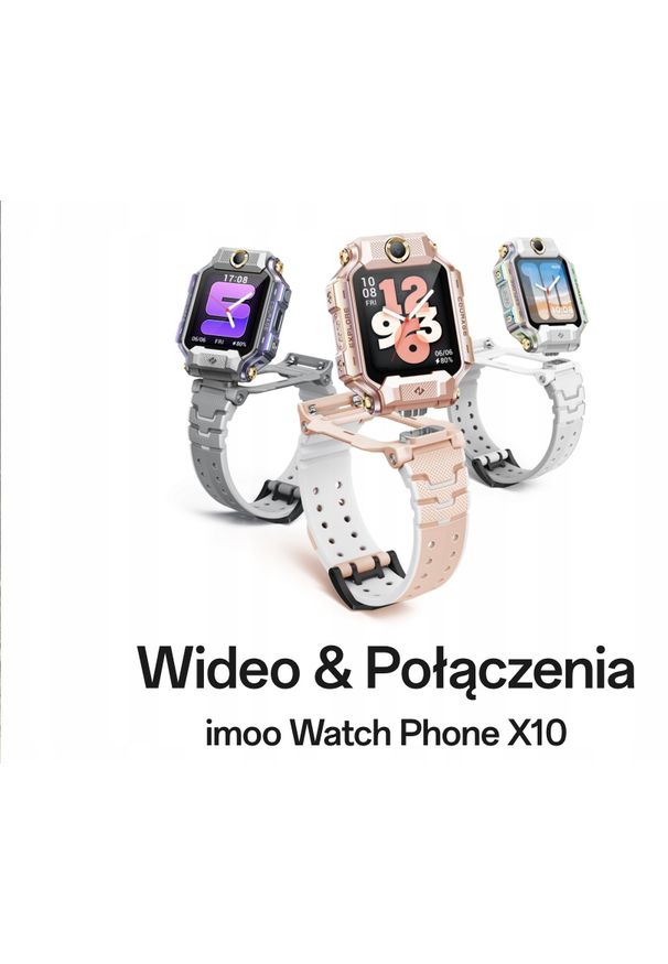 Smartwatch Barel imoo Watch Phone X10 różowy. Rodzaj zegarka: smartwatch. Kolor: różowy