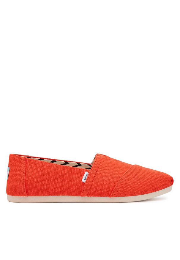 Półbuty Toms. Kolor: czerwony