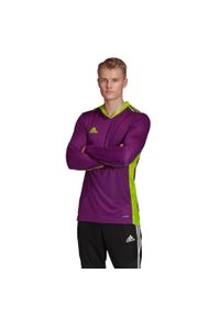 Adidas - Bluza adidas AdiPro 20 GK M FI4194. Kolor: fioletowy, wielokolorowy, zielony