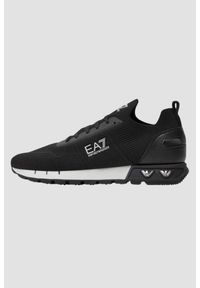 EA7 Emporio Armani - EA7 Czarne sneakersy. Kolor: niebieski #4