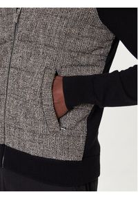 Karl Lagerfeld - KARL LAGERFELD Kardigan 655027 554305 Czarny Regular Fit. Typ kołnierza: dekolt w karo. Kolor: czarny. Materiał: bawełna