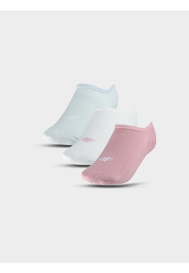 4f - 4F Skarpety casual stopki (3-pack) damskie - multikolor 35-38. Kolor: wielokolorowy. Materiał: bawełna, włókno, materiał, poliamid