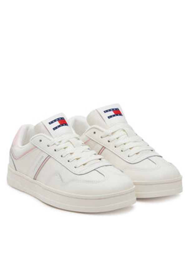 Tommy Jeans Sneakersy The Greenwich Leather EN0EN02794 Biały. Kolor: biały. Materiał: skóra