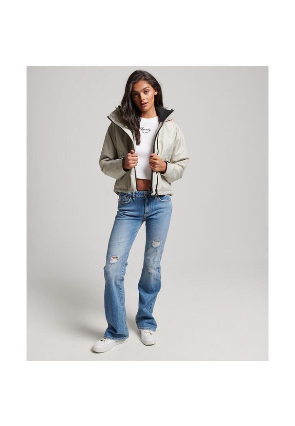 Damska kurtka wodoodporna Superdry SD-Windcheater. Kolor: szary